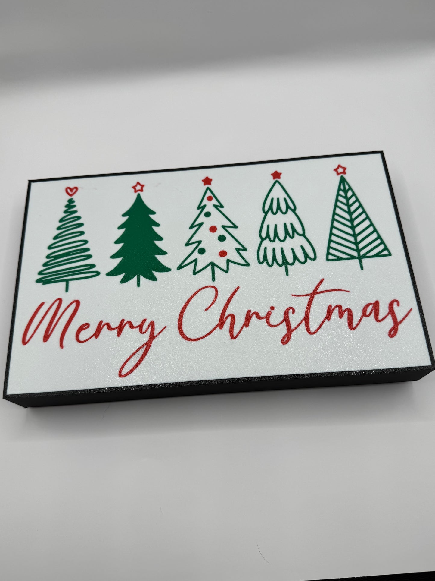 Four Trees - Merry Christmas LED Sign