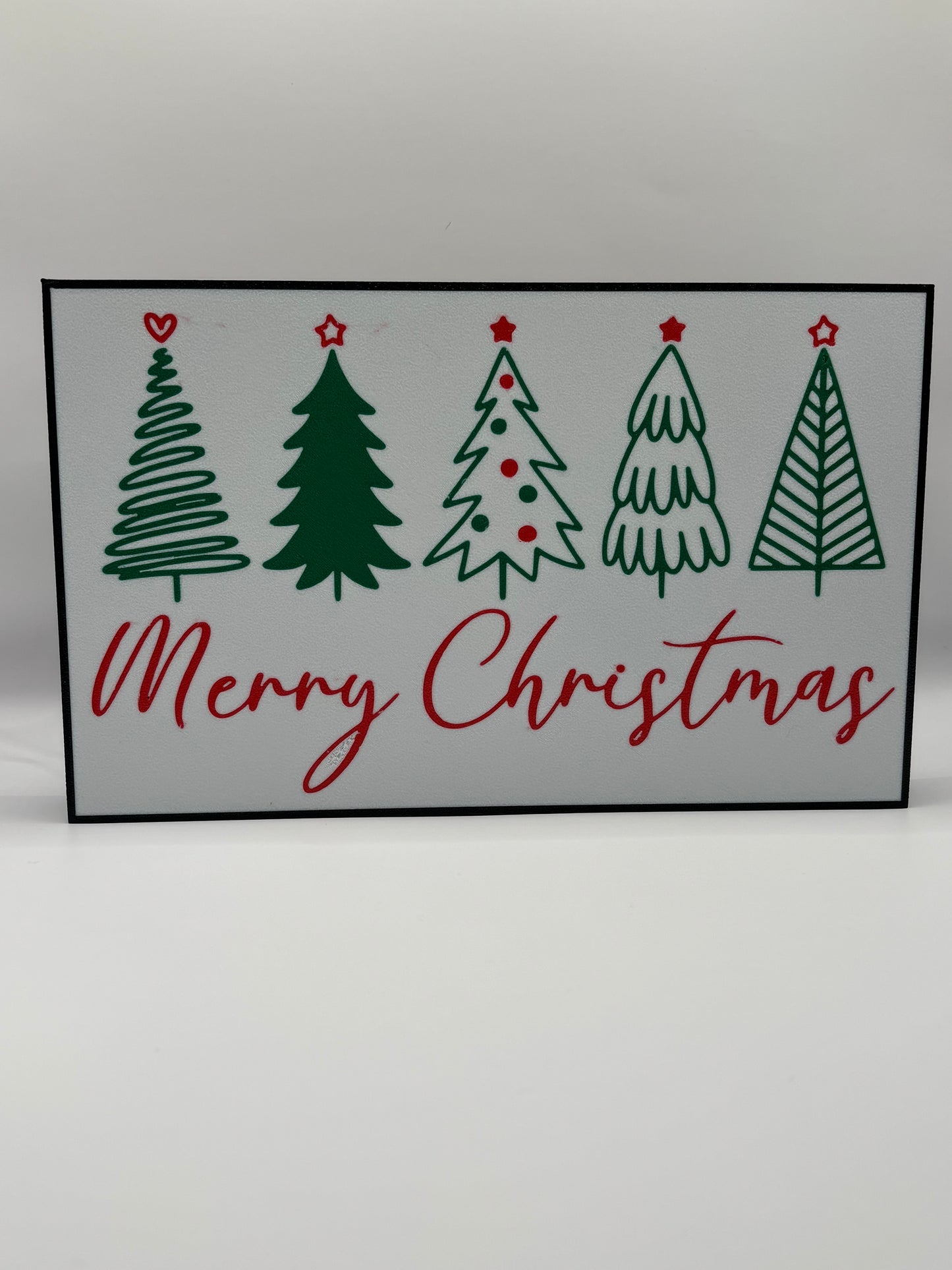 Four Trees - Merry Christmas LED Sign
