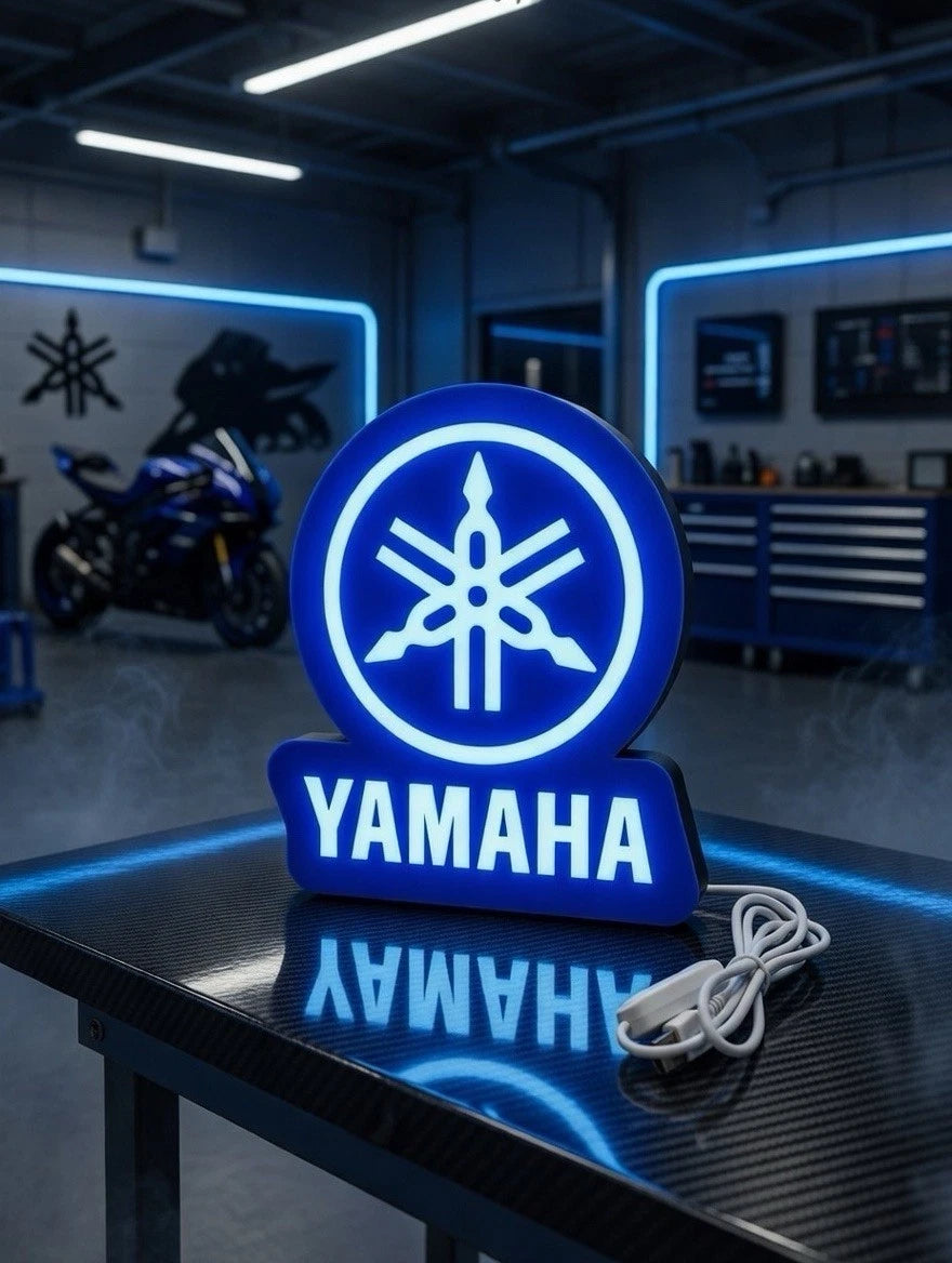 Yamaha Motorsports Light Up LED Neon Sign With USB ATV UTV Motorcycle R6 R1