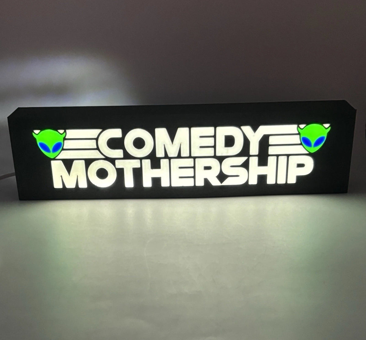 Rectangular Comedy Mothership - Light Up LED Sign