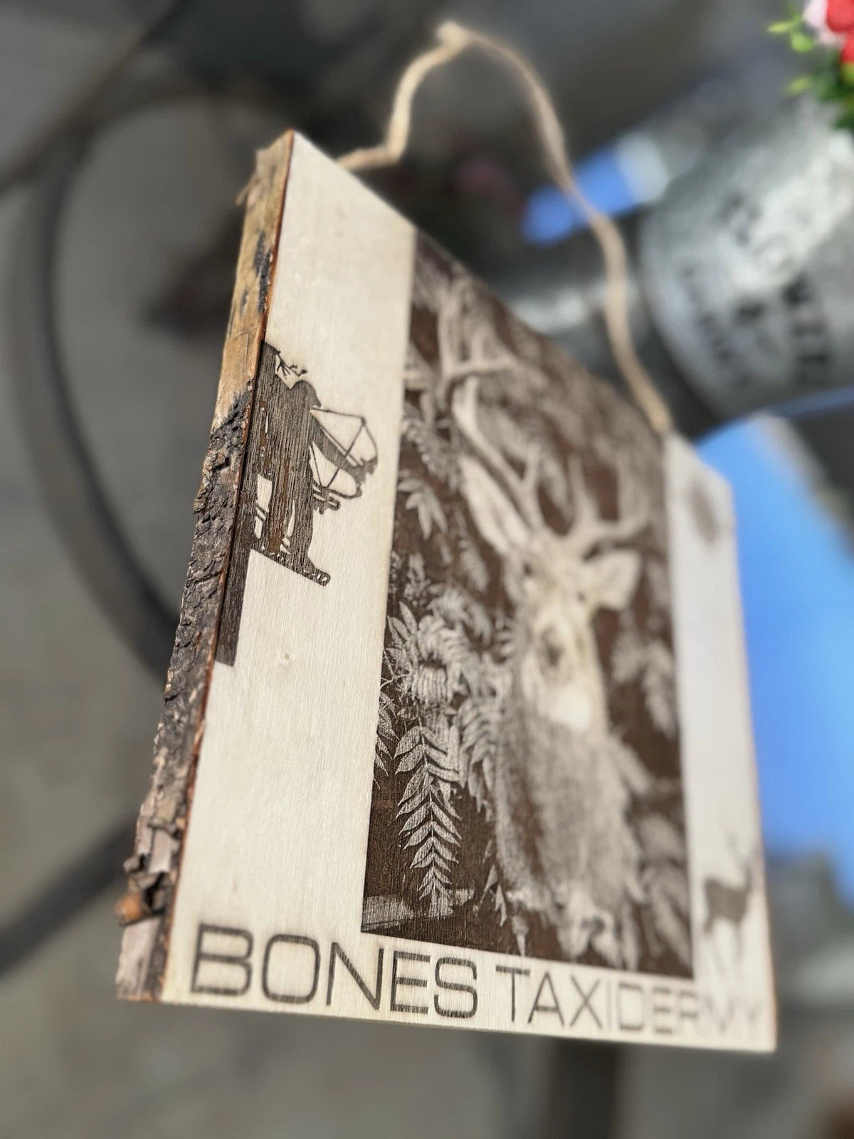 Custom Laser Engraved Wood Slice | 9x11" Plaque | Custom Portrait/Logo/Artwork |