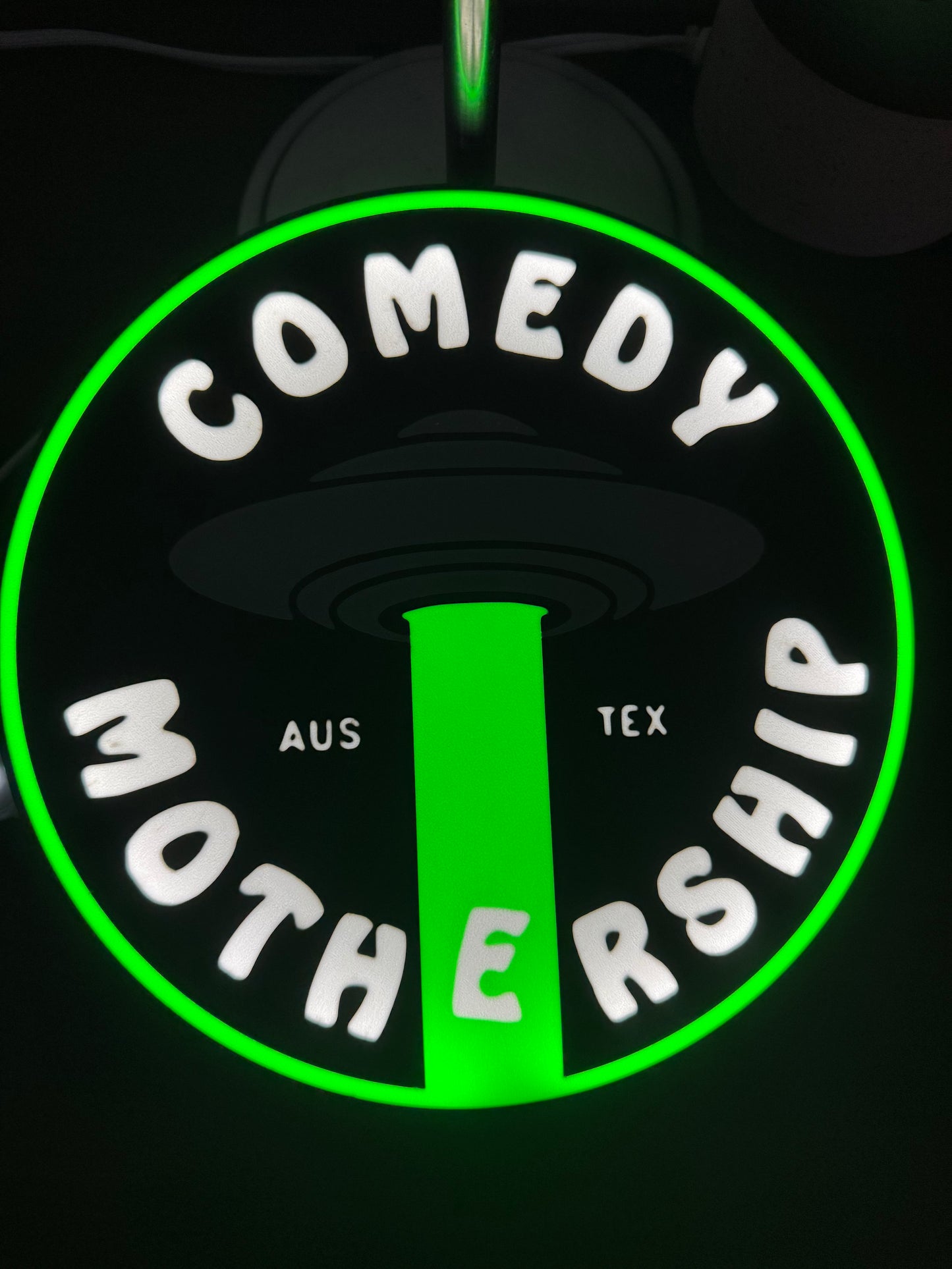 Comedy Mothership LED Sign