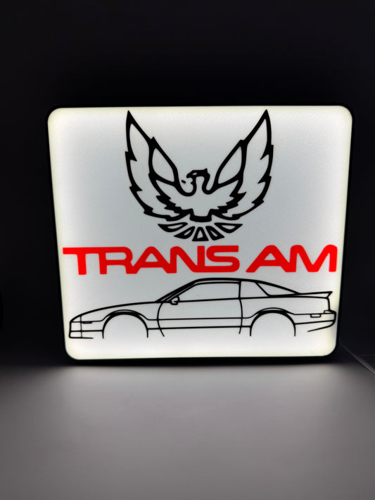 Pontiac Trans Am -  Light Up LED Sign