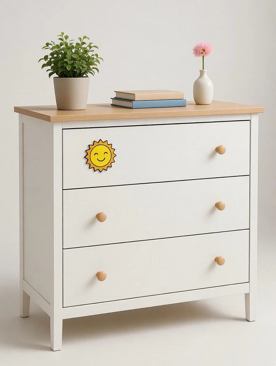 Kids Sun Decorative Drawer Pull Dresser Cabinet Knob Play Room Nursery Bedroom