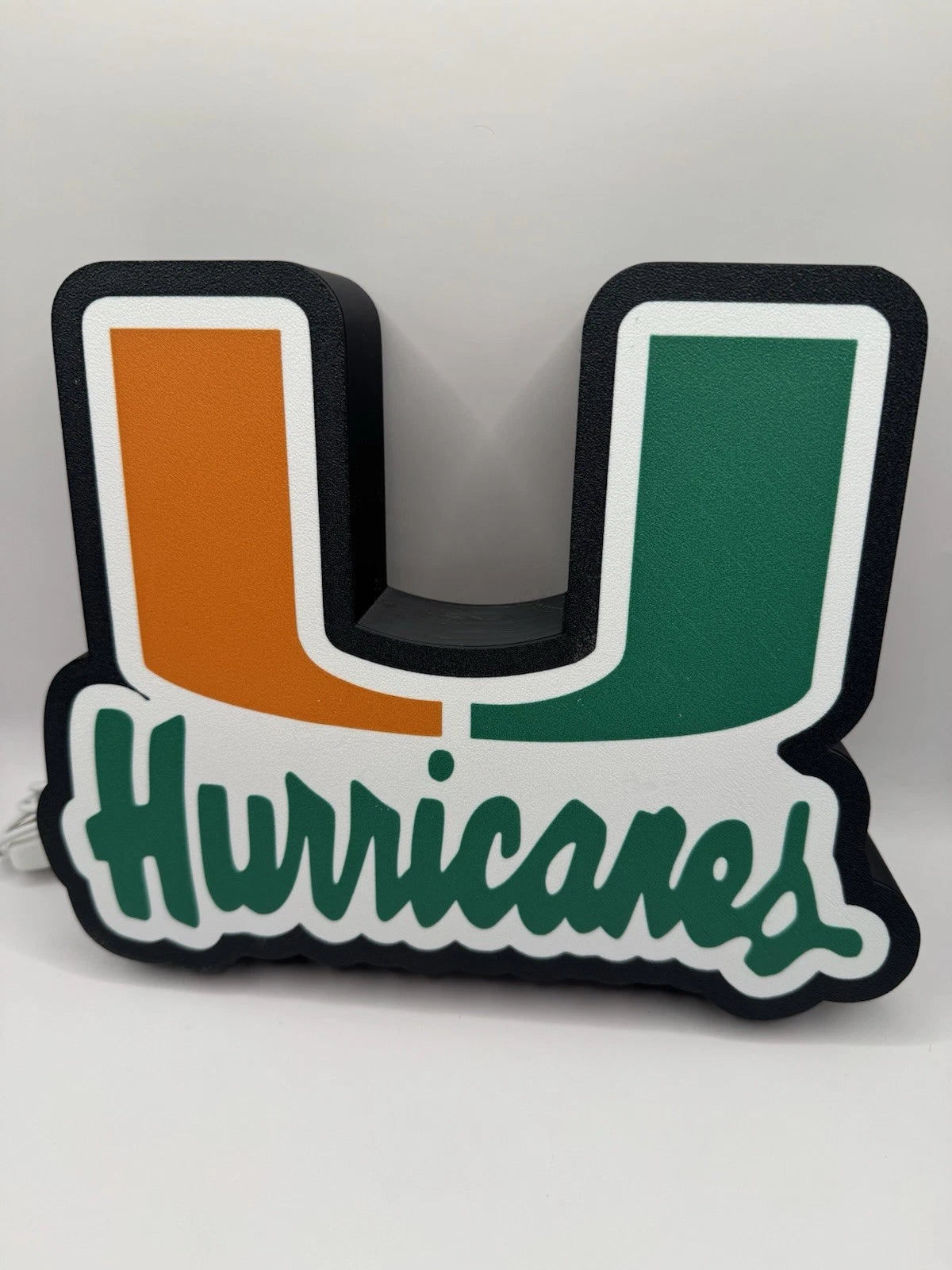 Miami Hurricanes Light Up LED Neon Sign - NCAA Football Florida Athletics Sports