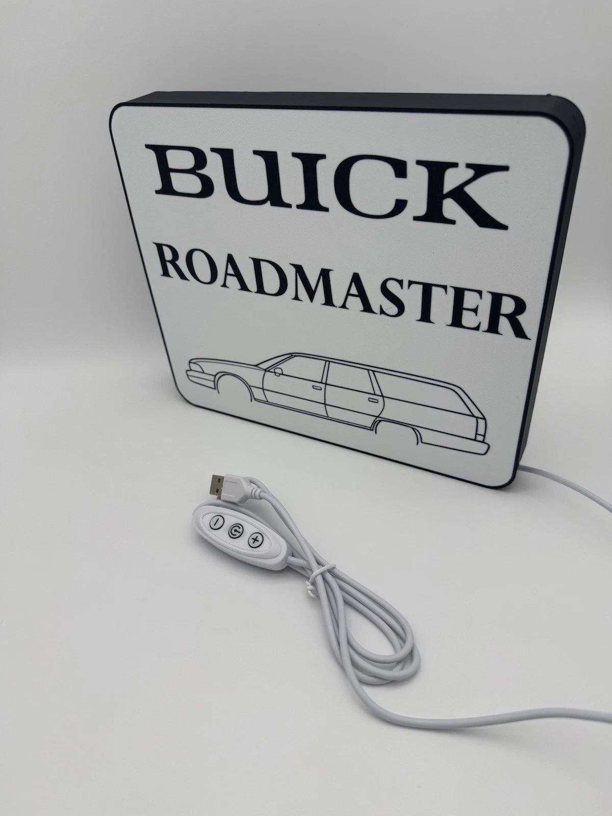 Buick Roadmaster -  Light Up LED Sign With USB Plug  Lowrider Classic Car Garage