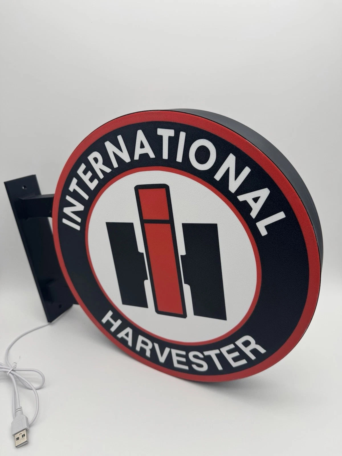 International Harvester 13” Pub Style Dual Side Light Up LED Sign