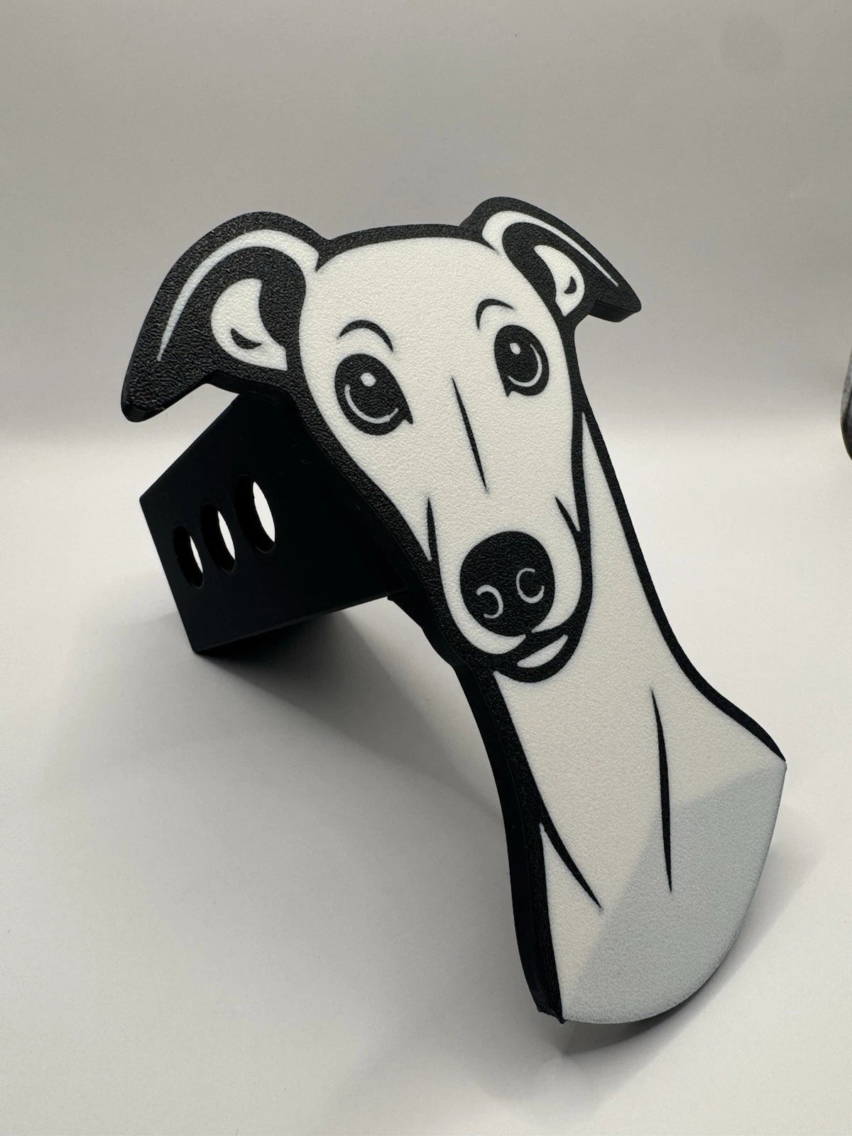 Greyhound Dog -  Hitch Receiver Cover – Fits 2” – Multiple Designs Available