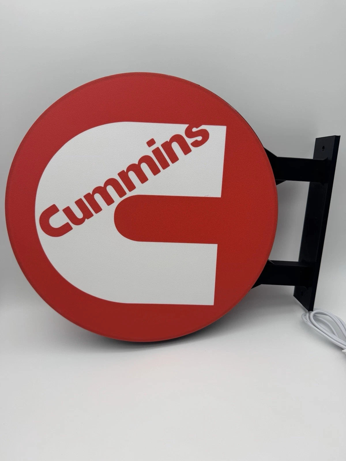 Cummins Engines 13”  Pub Style Dual Side Light Up LED Sign Gas Station Mancave