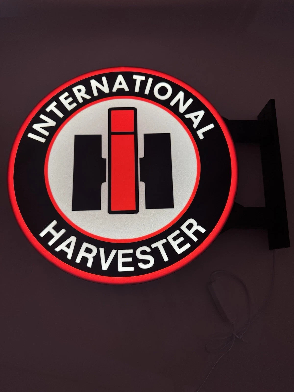 International Harvester 13” Pub Style Dual Side Light Up LED Sign