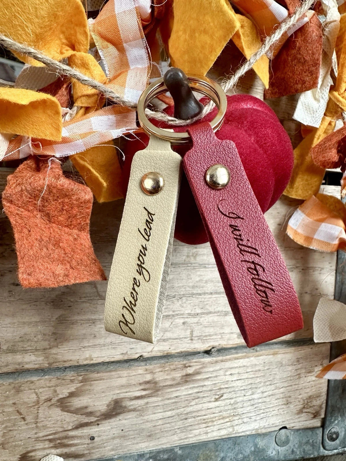 Where You Lead- I Will Follow: Gilmore Girl's Keychain Set