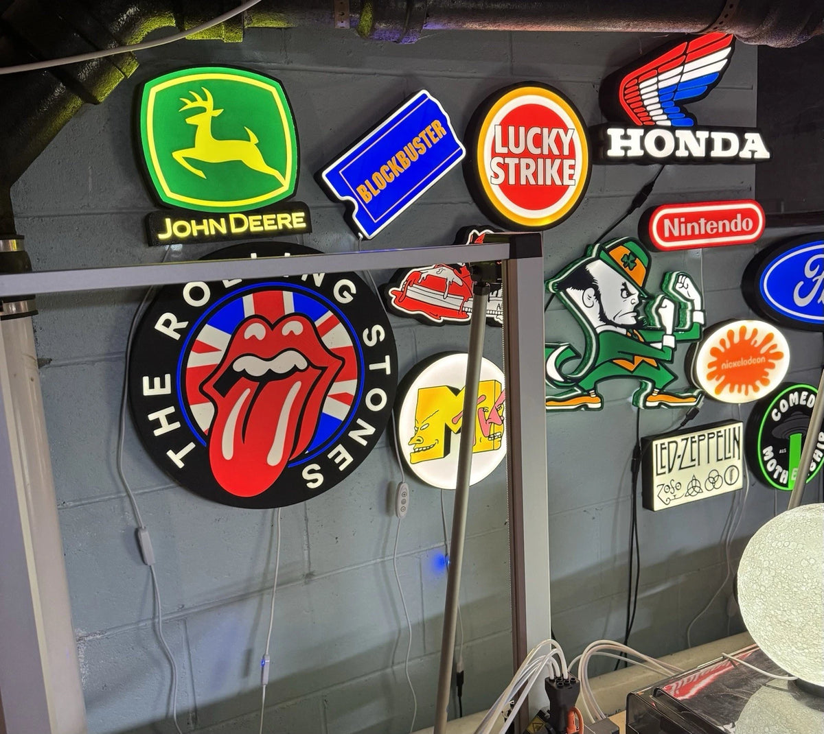 John Deere - Light Up LED Neon Sign Tractor Mower Belt Deck PTO Zero Turn