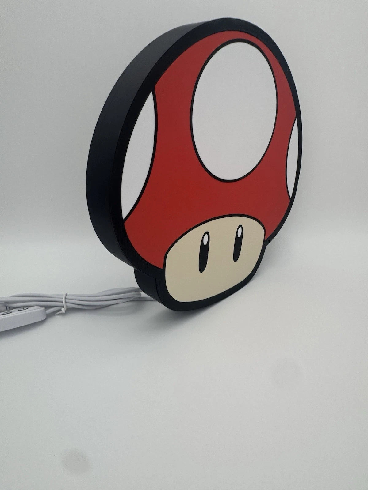 Mario Mushroom -  Light Up LED Sign With USB Plug - 90s Retro Nintendo