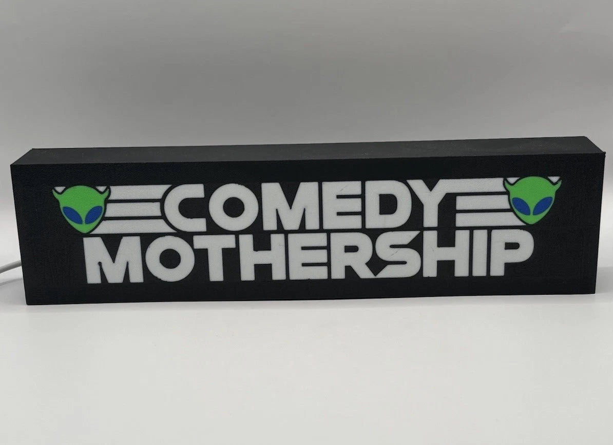 Rectangular Comedy Mothership - Light Up LED Sign
