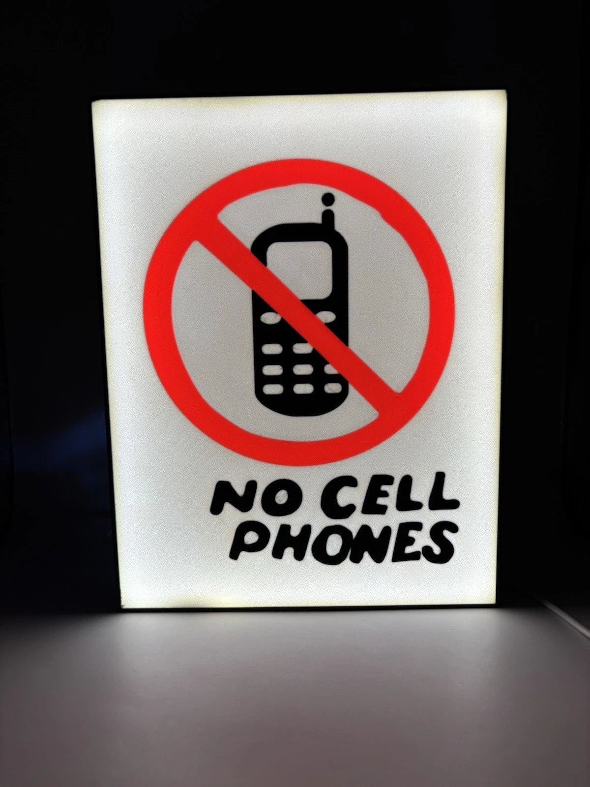 Luke's Diner "No Cell Phones" LED Light Up Sign