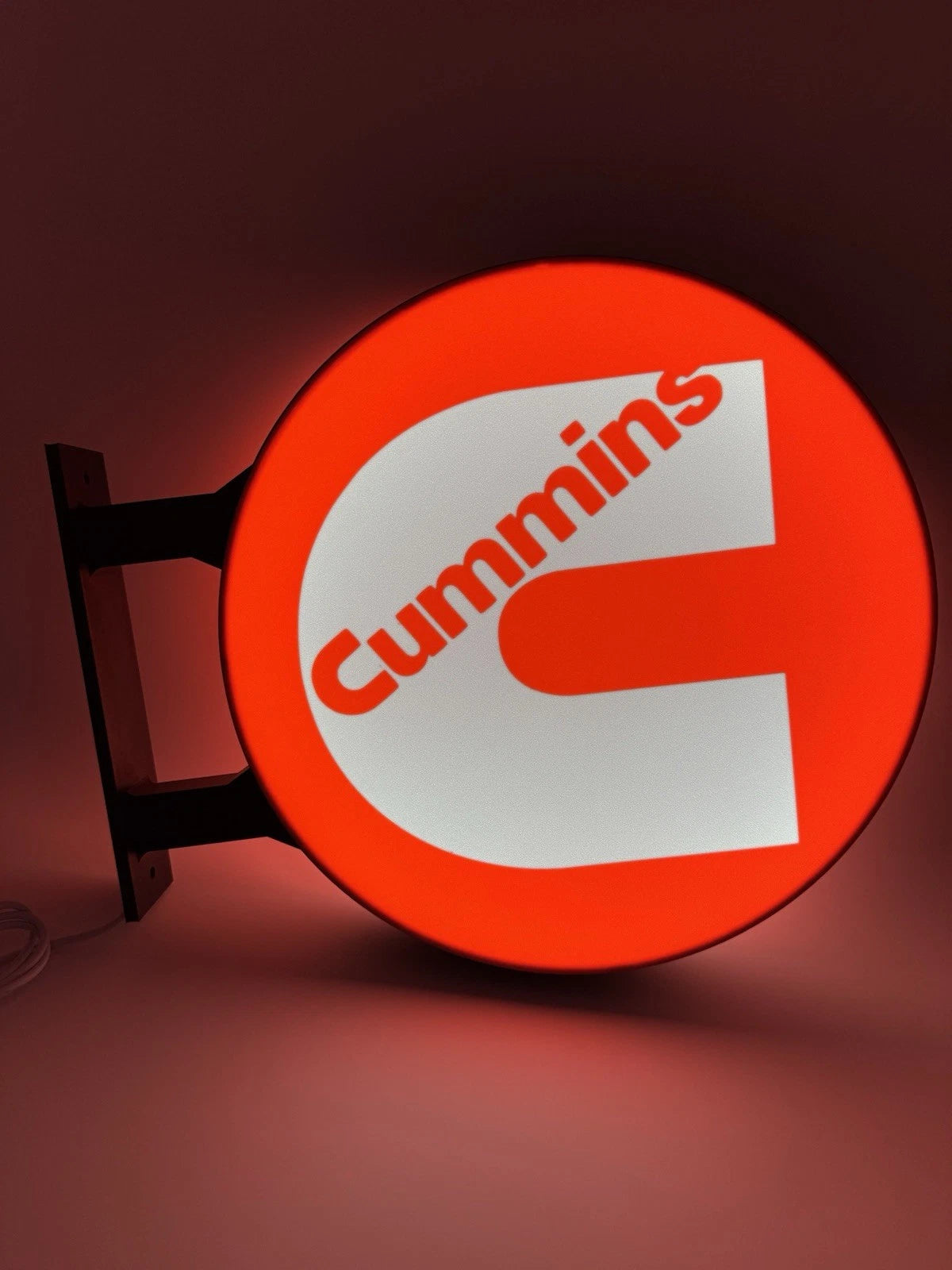Cummins Engines 13”  Pub Style Dual Side Light Up LED Sign Gas Station Mancave