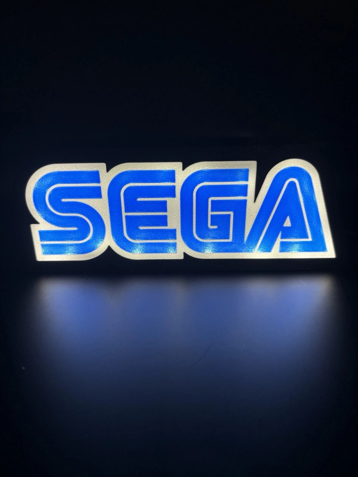 SEGA - Light Up LED Sign 10" Video Game Sonic System Atari Nintendo