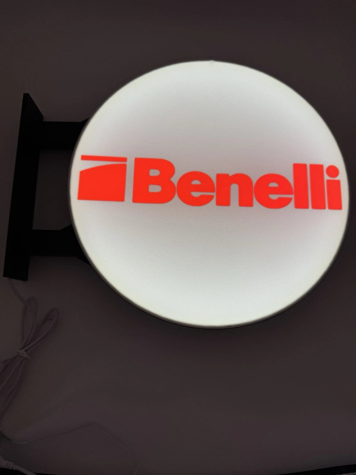 Benelli Firearms 13”  Pub Style Dual Side Light Up LED Sign Pub Bar Mancave