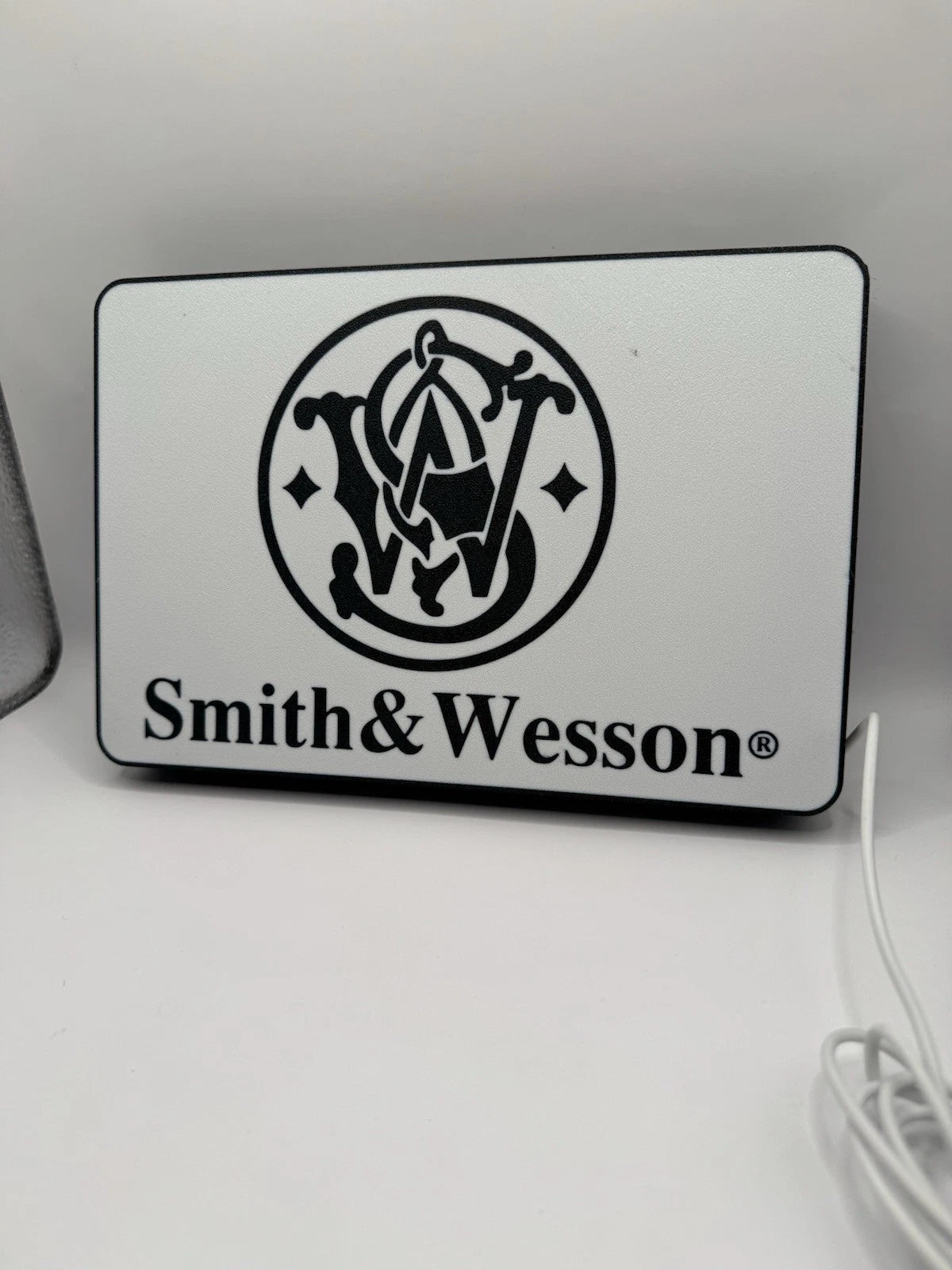 Smith & Wesson Light Up LED Neon Sign - 2a Reloading Shooting Hunting
