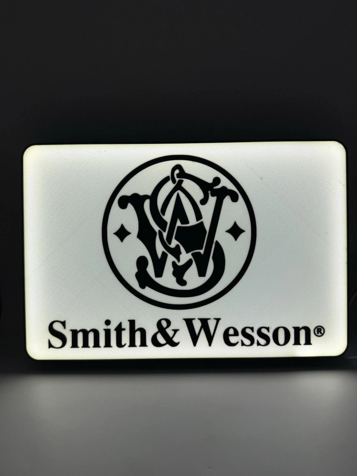 Smith & Wesson Light Up LED Neon Sign - 2a Reloading Shooting Hunting