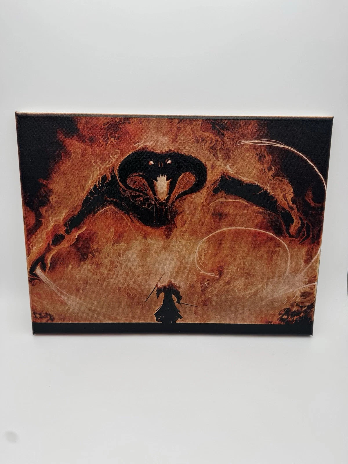 Gandolf VS Balrog - Oil On Canvas 16x12 LOTR Artwork