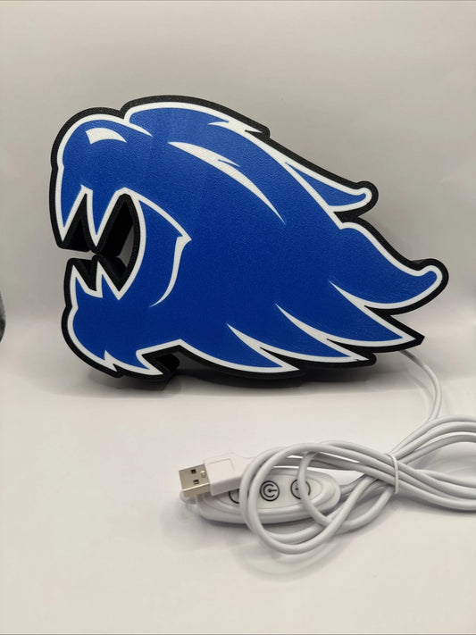 Kentucky Wildcats UK University - Light Up LED Sign With USB Powered Cord