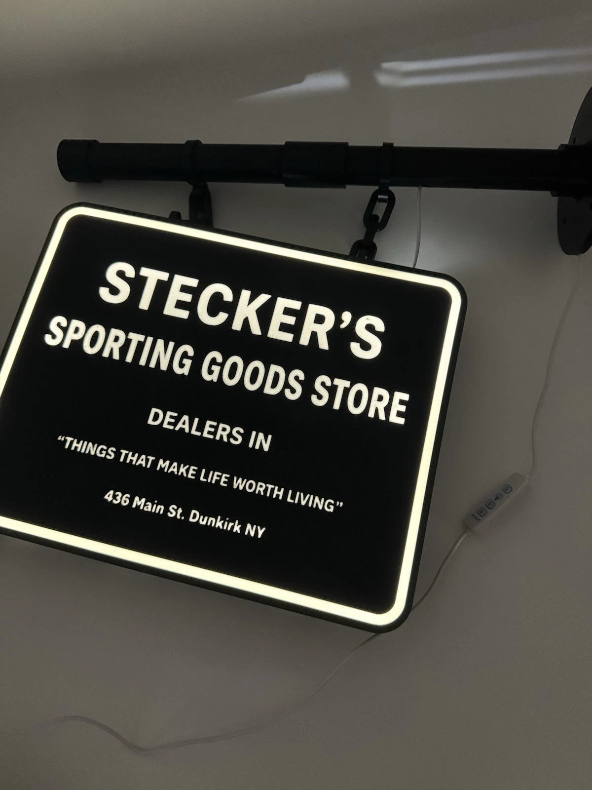 Custom Square Dual Side Pub Style Light Up LED Sign Bar - Add Custom Image Name