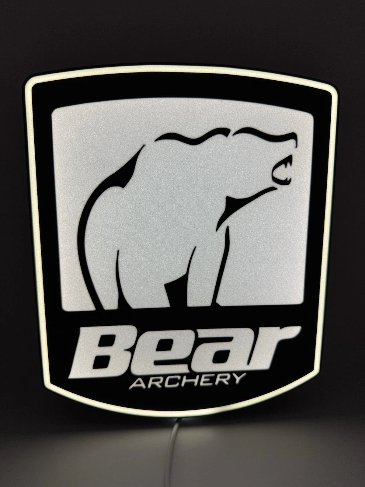 Bear Archery Bow Hunting Recurve Buck Trophy  Light Up LED Neon Sign