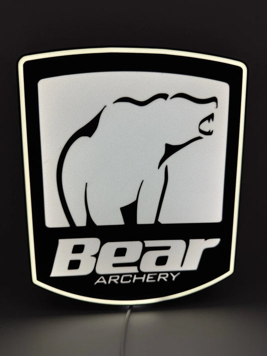 Bear Archery Bow Hunting Recurve Buck Trophy  Light Up LED Neon Sign