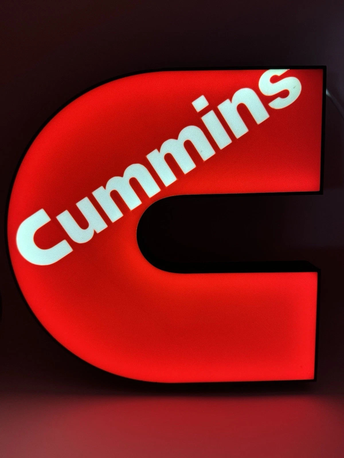 Red Cummins - Light Up LED Sign
