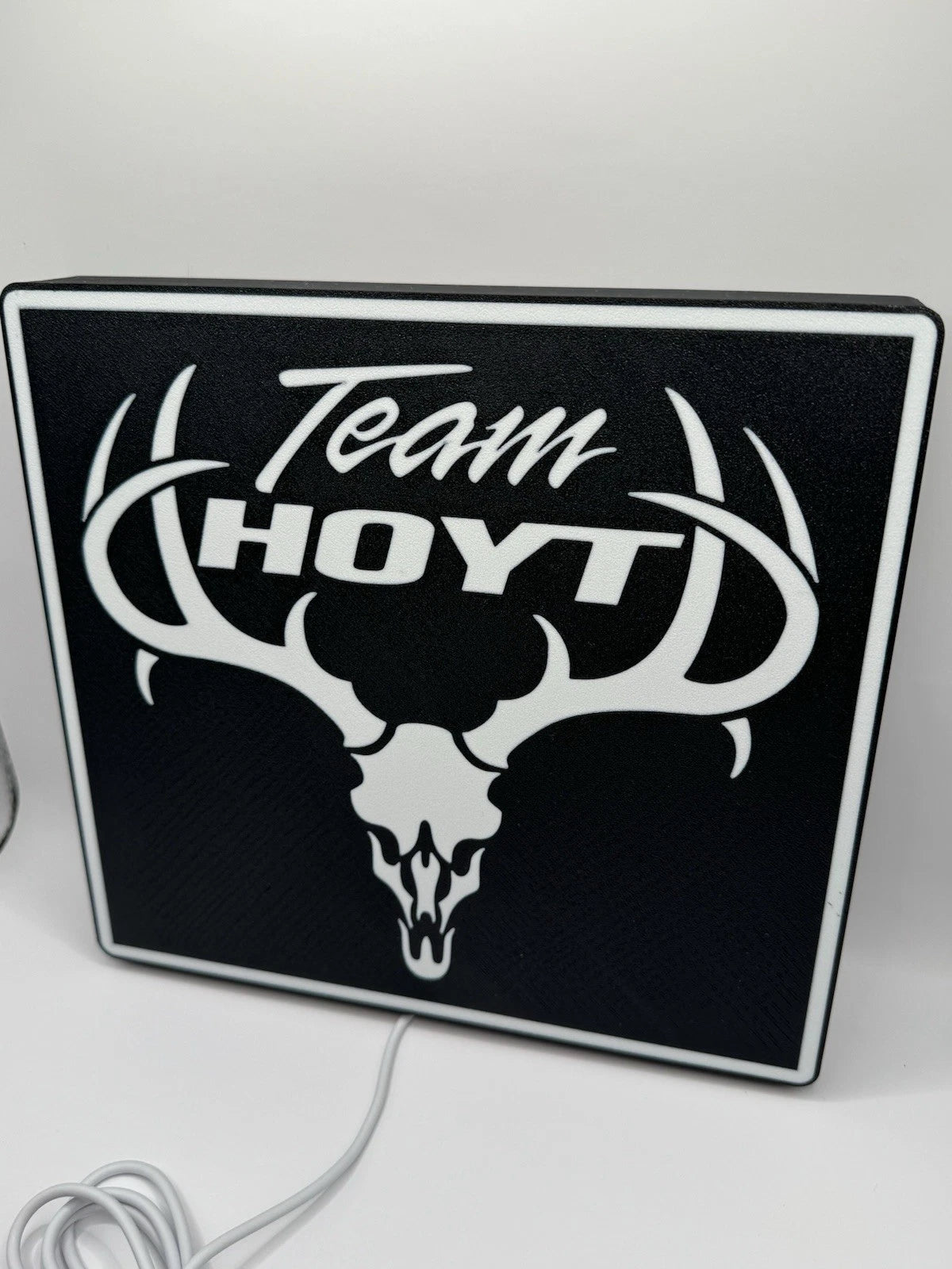 Hoyt Archery Team Archery Bow Hunting Buck Antler Light Up LED Neon Sign
