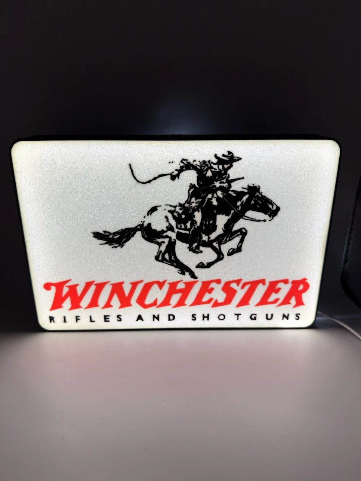 Winchester Firearms Light Up LED Neon Sign w/ USB - Rifles Shotguns Reloading