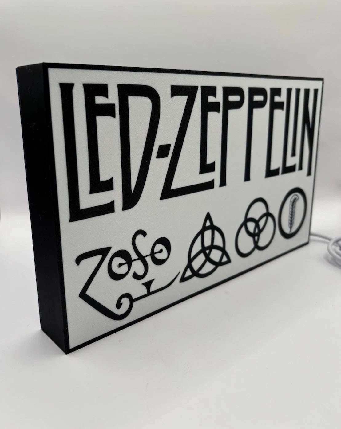 Led Zeppelin - LED Light Up Neon Sign Classic Rock And Roll Zoso Blackdog