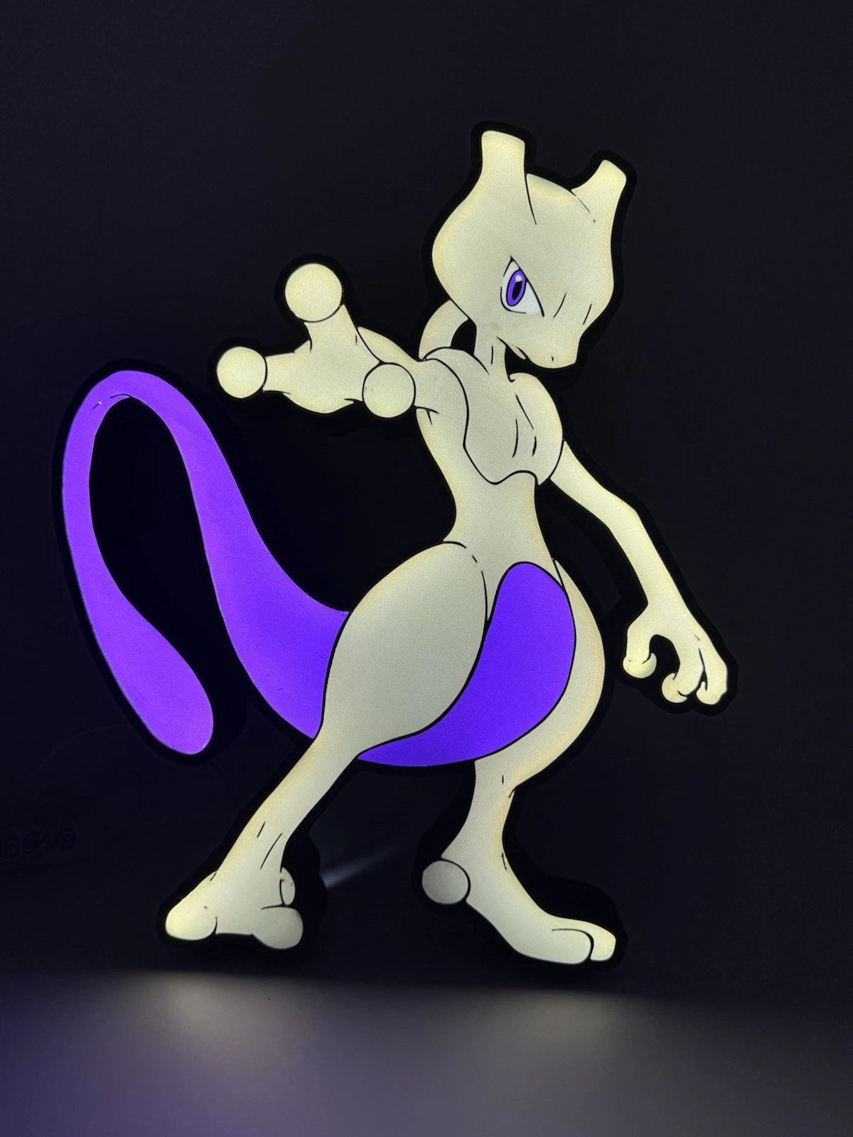 Mewtwo Pokemon- Light Up LED Sign
