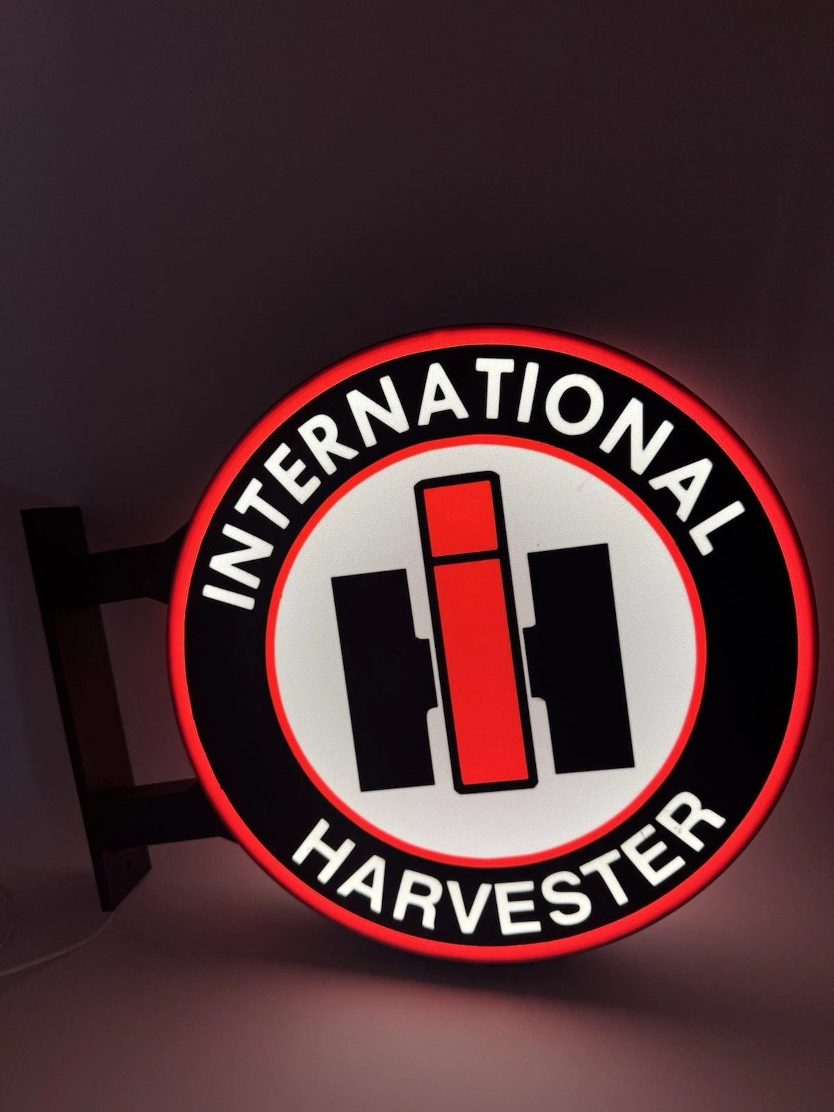 International Harvester 13” Pub Style Dual Side Light Up LED Sign