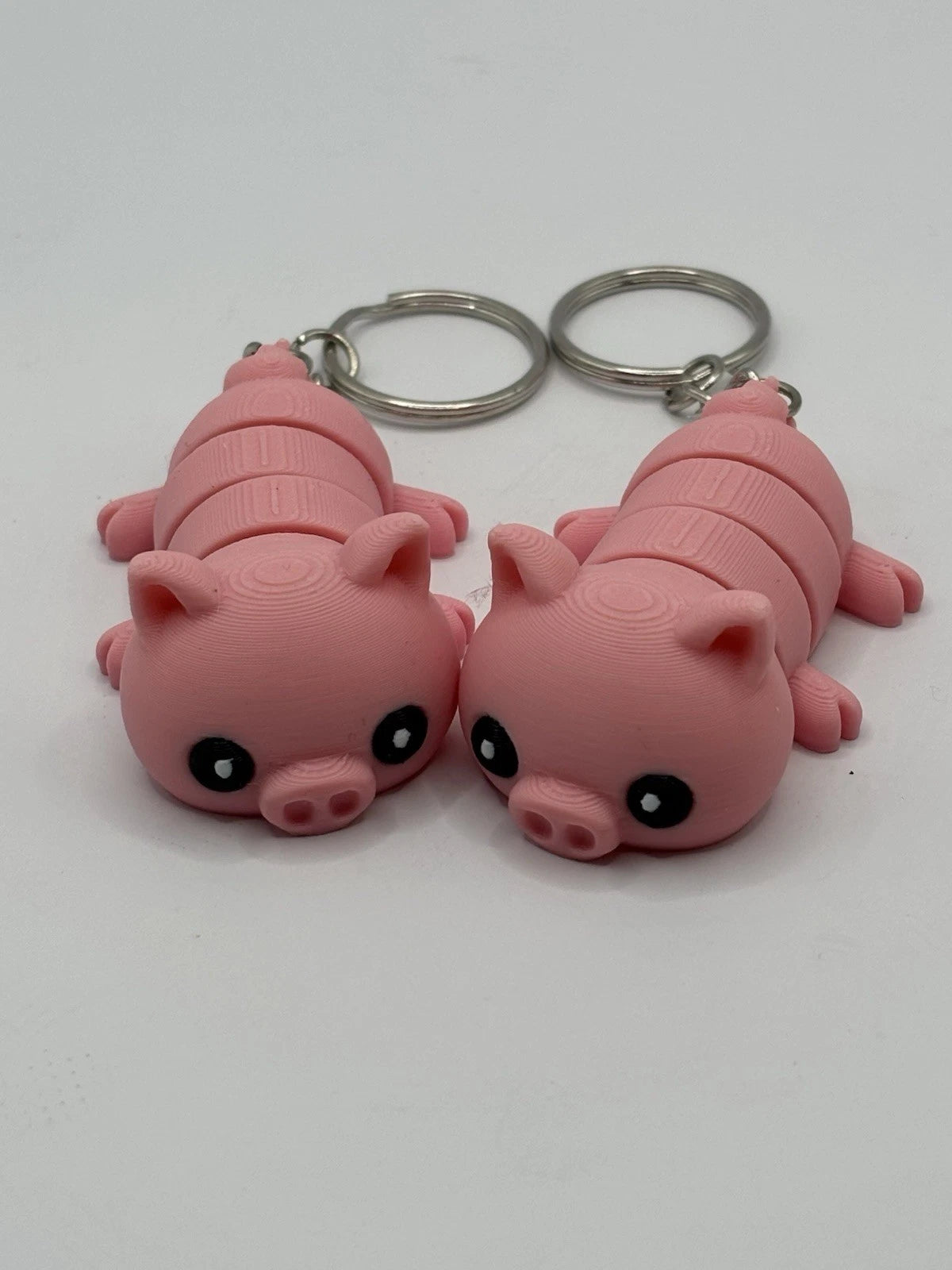 Pink Pig Fidget Keychain