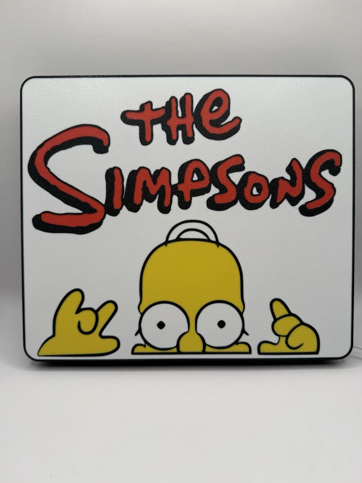 The Simpsons Light Up LED Neon Sign W/ USB Cord - Homer Bart Marge Simpson’s