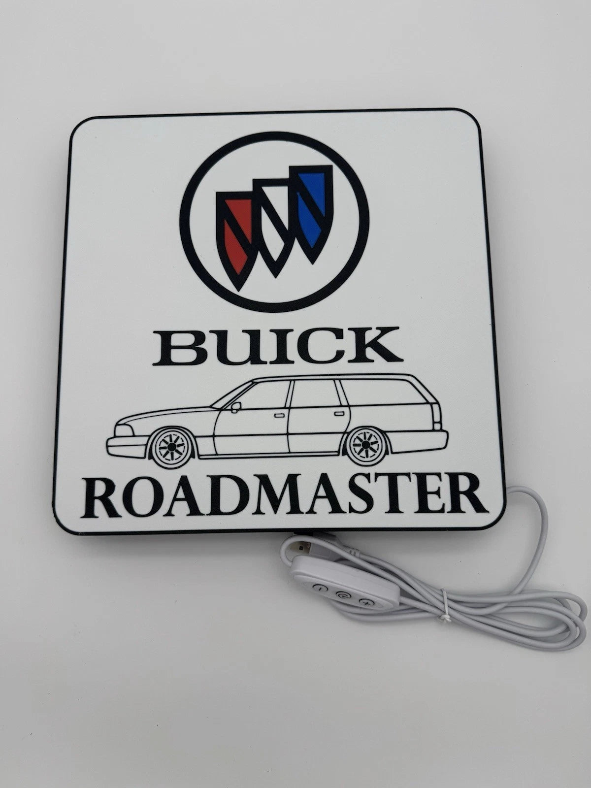 Buick Roadmaster Lowrider Light Up LED Sign With USB Plug  Lowrider Classic Car