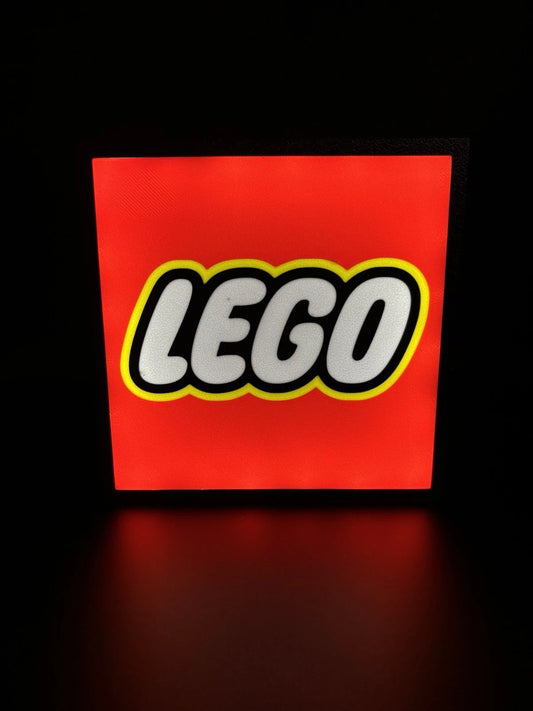 LEGO Lego Bricks - Light Up LED Neon Sign Minifigs Set Sealed