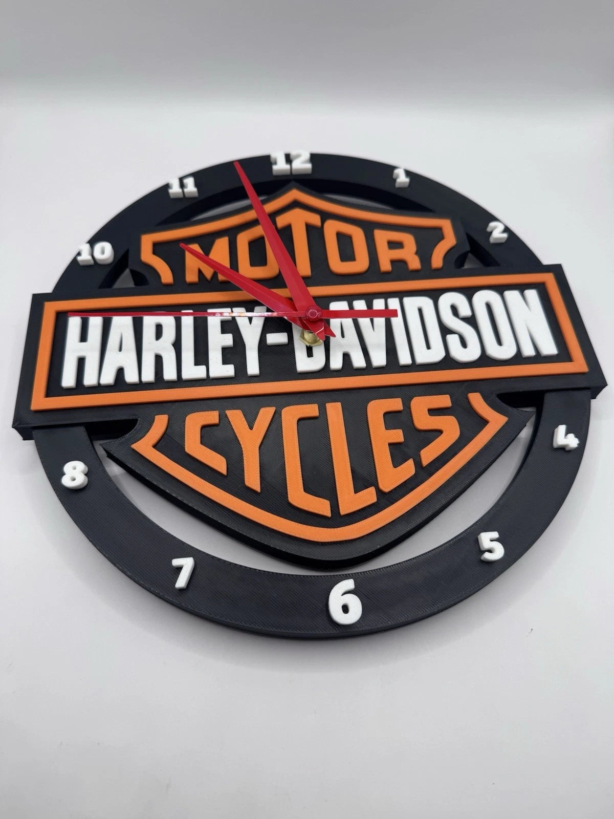 Harley Davidson Wall Clock 10.5” Smooth Sweep - Sportster Bagger Fat Boy