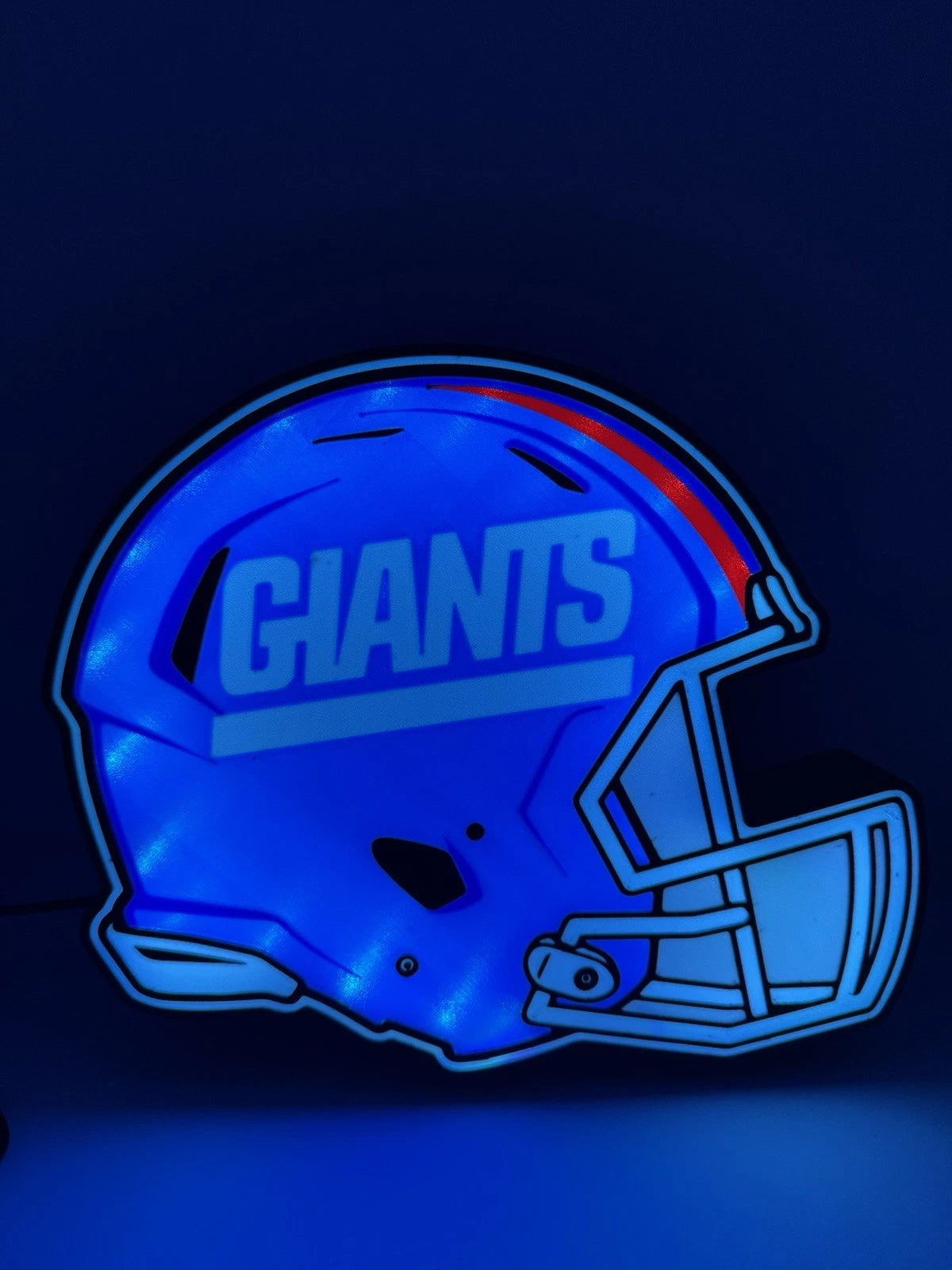 New York Giants NFL Football Helmet  - Light Up LED Neon Wall Sign