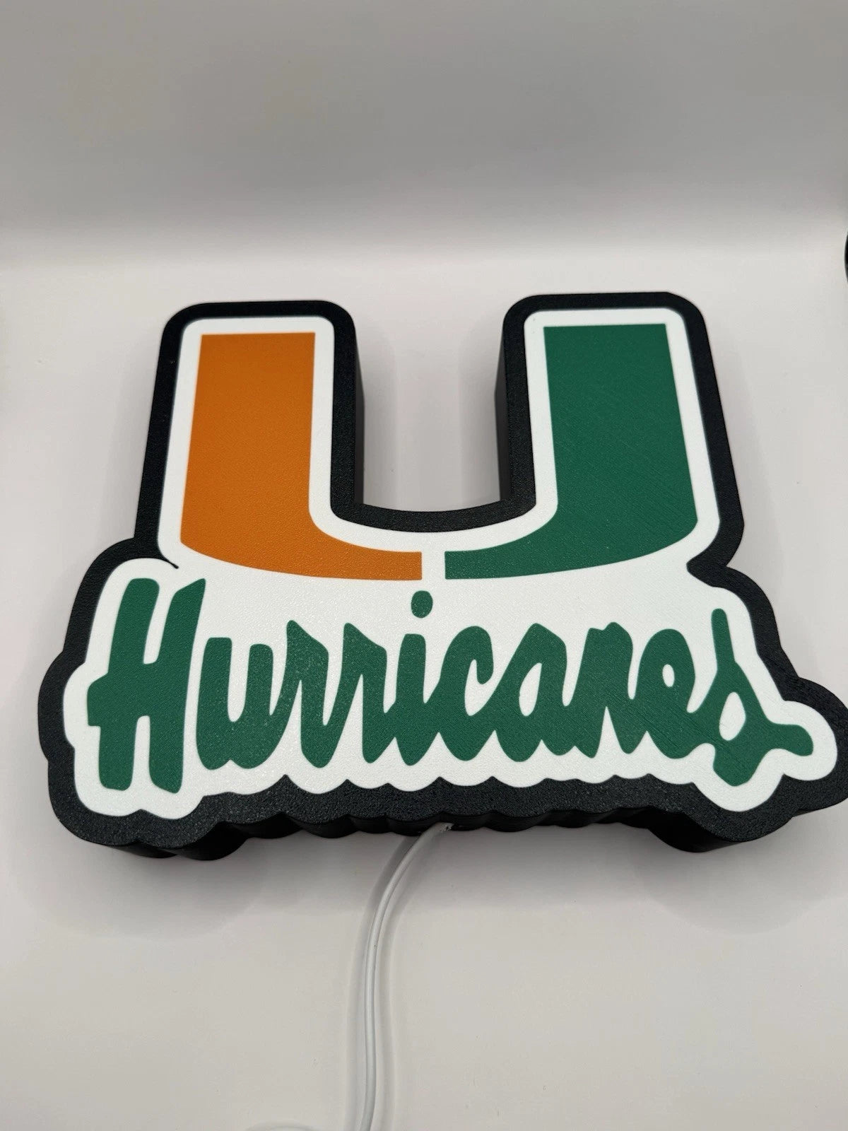 Miami Hurricanes Light Up LED Neon Sign - NCAA Football Florida Athletics Sports