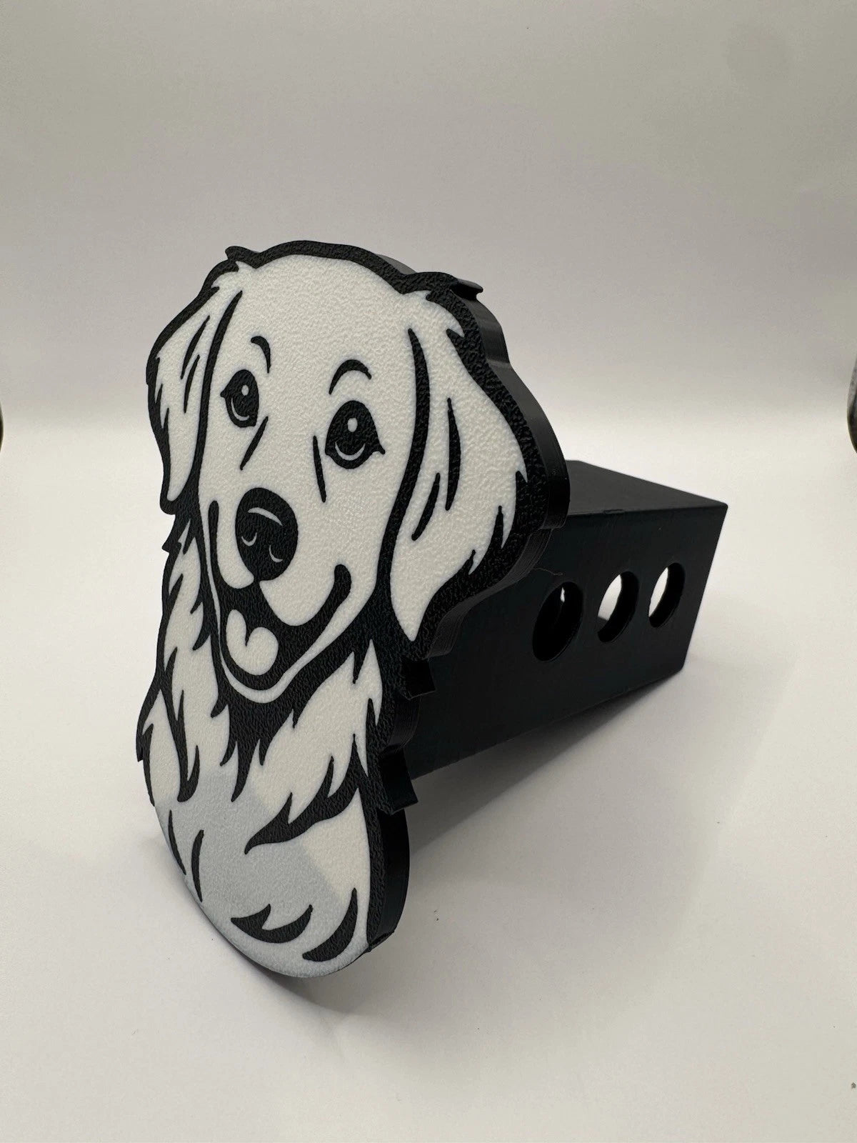 Golden Retriever Dog Hitch Receiver Cover – Fits 2” – Multiple Designs Available