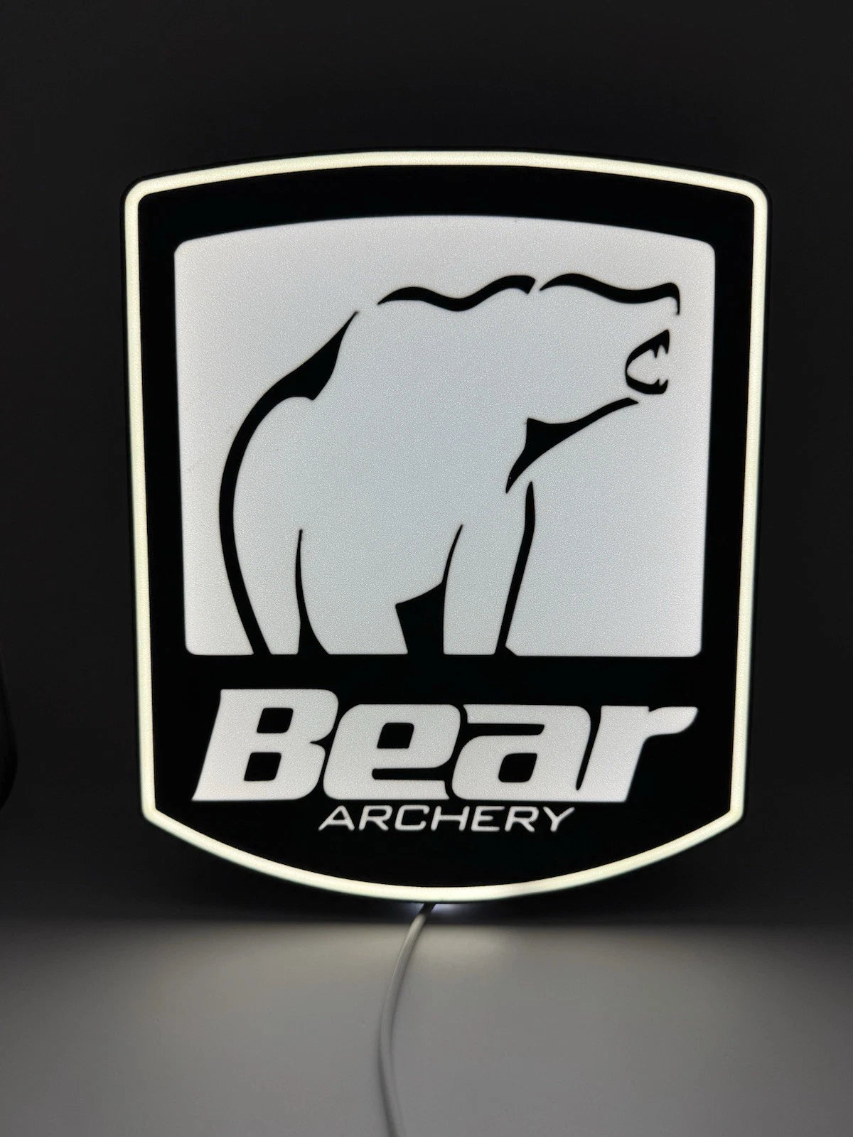 Bear Archery Bow Hunting Recurve Buck Trophy  Light Up LED Neon Sign