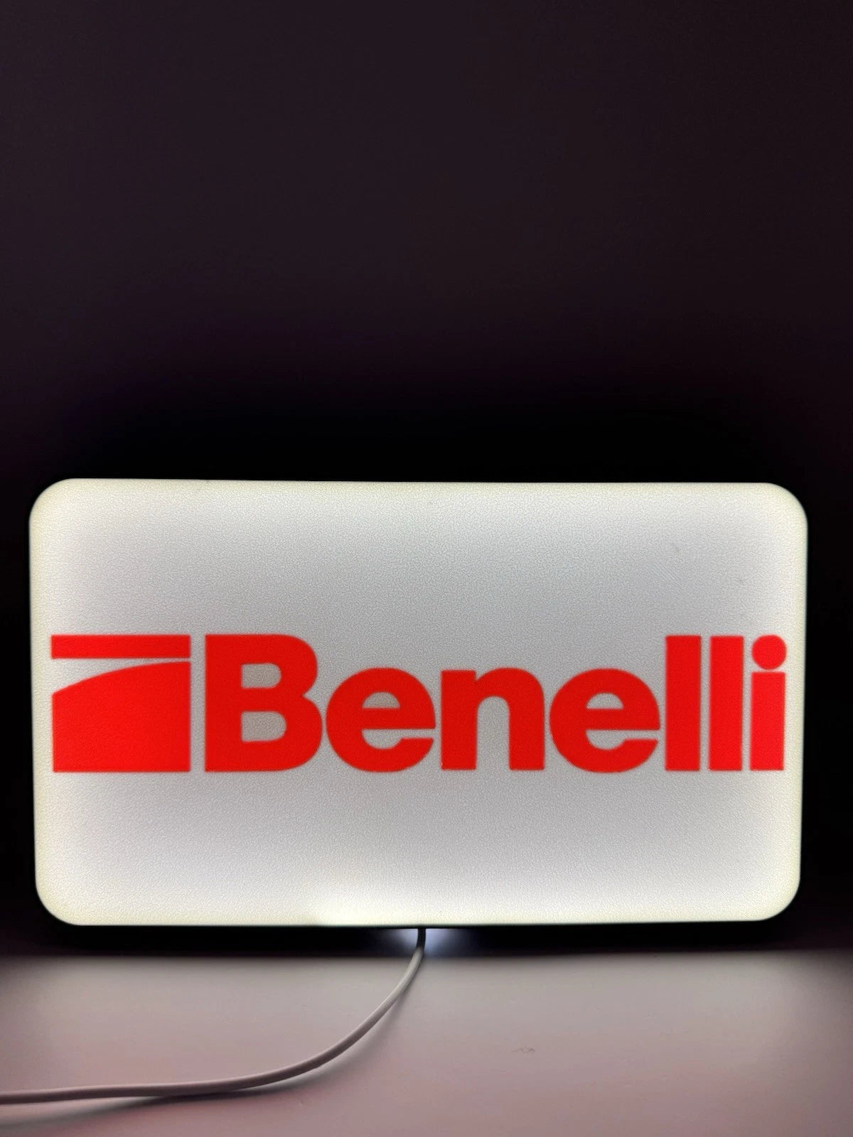Benelli Firearms Light Up LED Neon Sign - 2A Shooting Reloading Shotgun Pistol