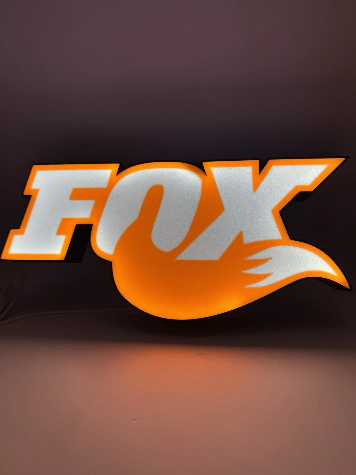 Fox Racing Light Up LED Neon Sign MX shocks Motocross Helmet Jersey Honda