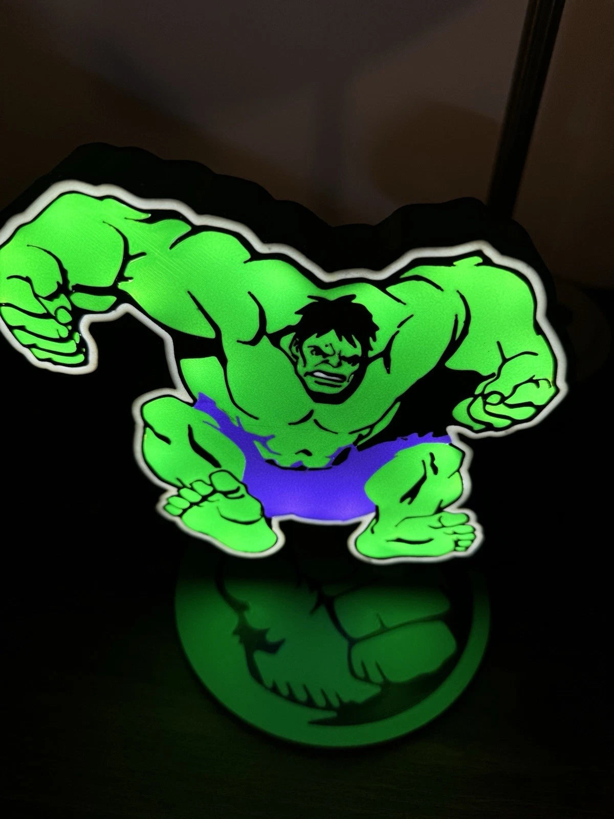 The Hulk - Light Up LED Neon Wall Sign Marvel Incredible Comic Avengers