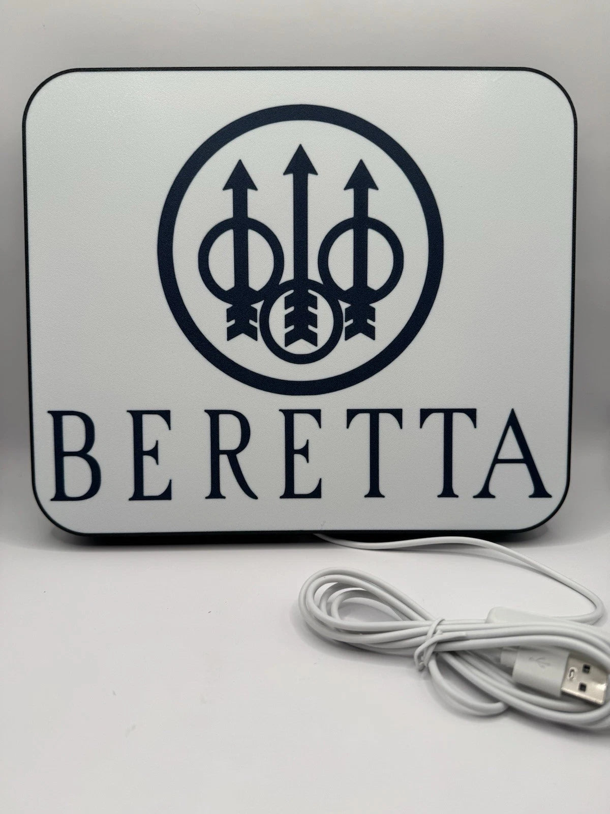Beretta Firearms -  Light Up LED Neon Sign - Pistol Reloading M9 92 Shooting 2a