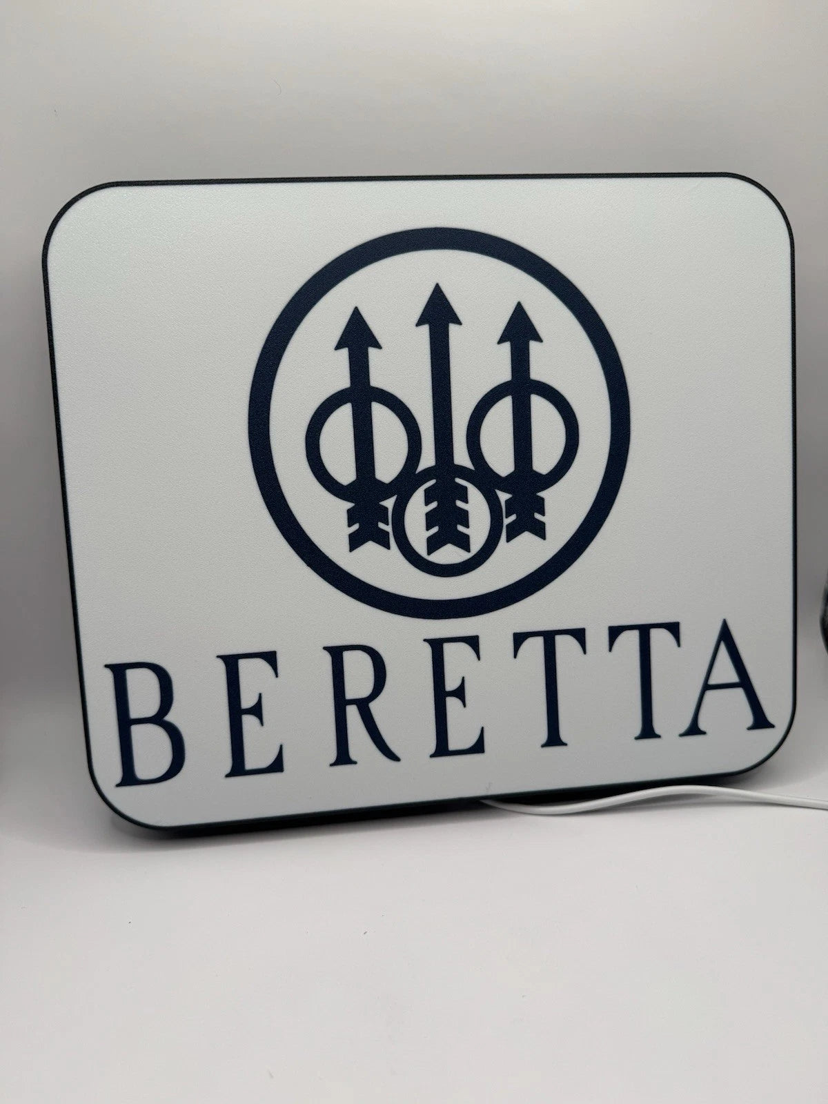 Beretta Firearms -  Light Up LED Neon Sign - Pistol Reloading M9 92 Shooting 2a