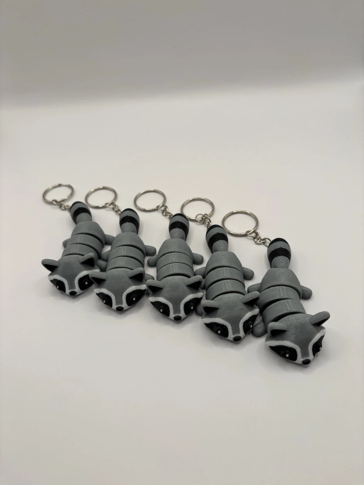 Racoon Fidget Keychain